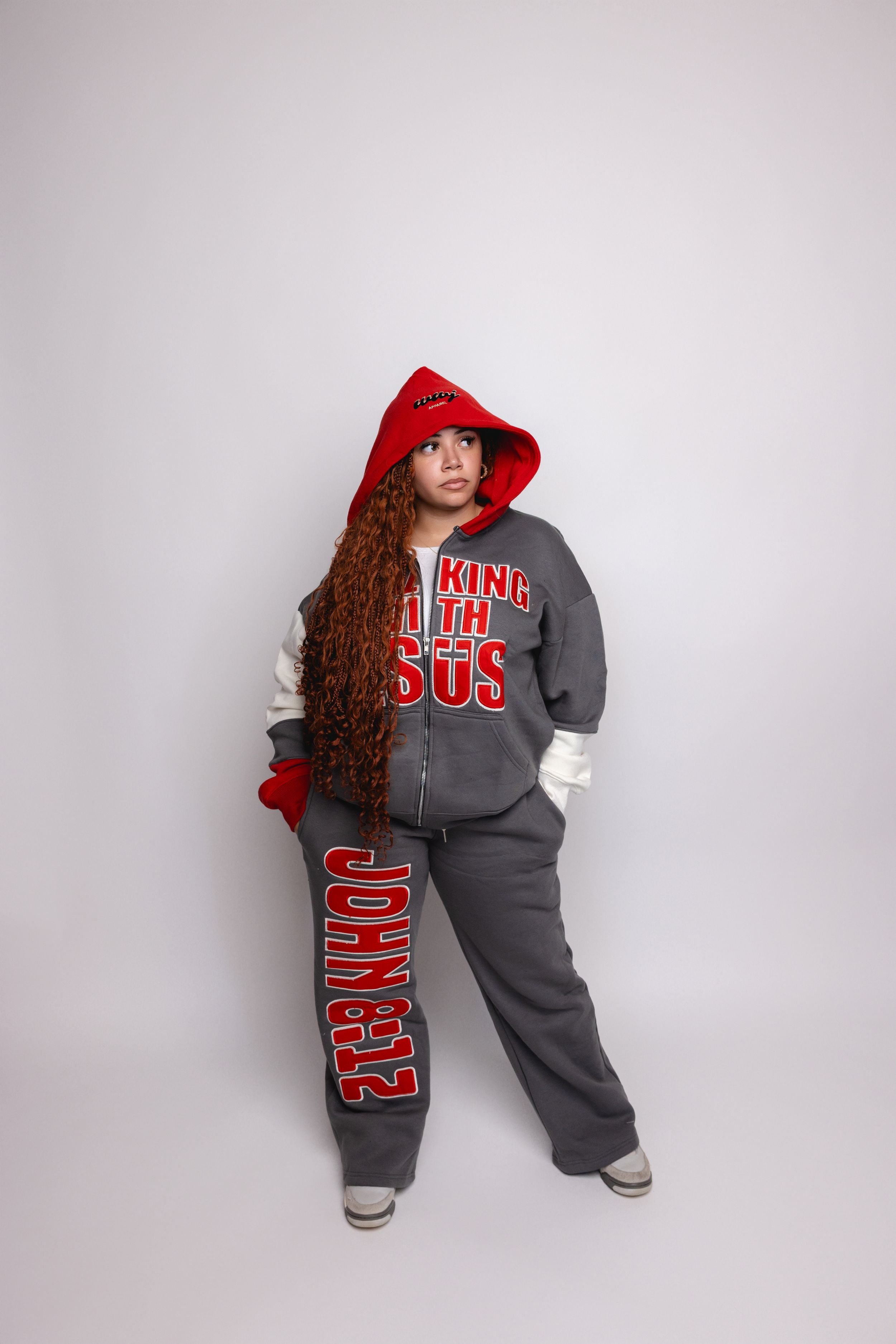 CA Collective Red & Grey Tracksuit