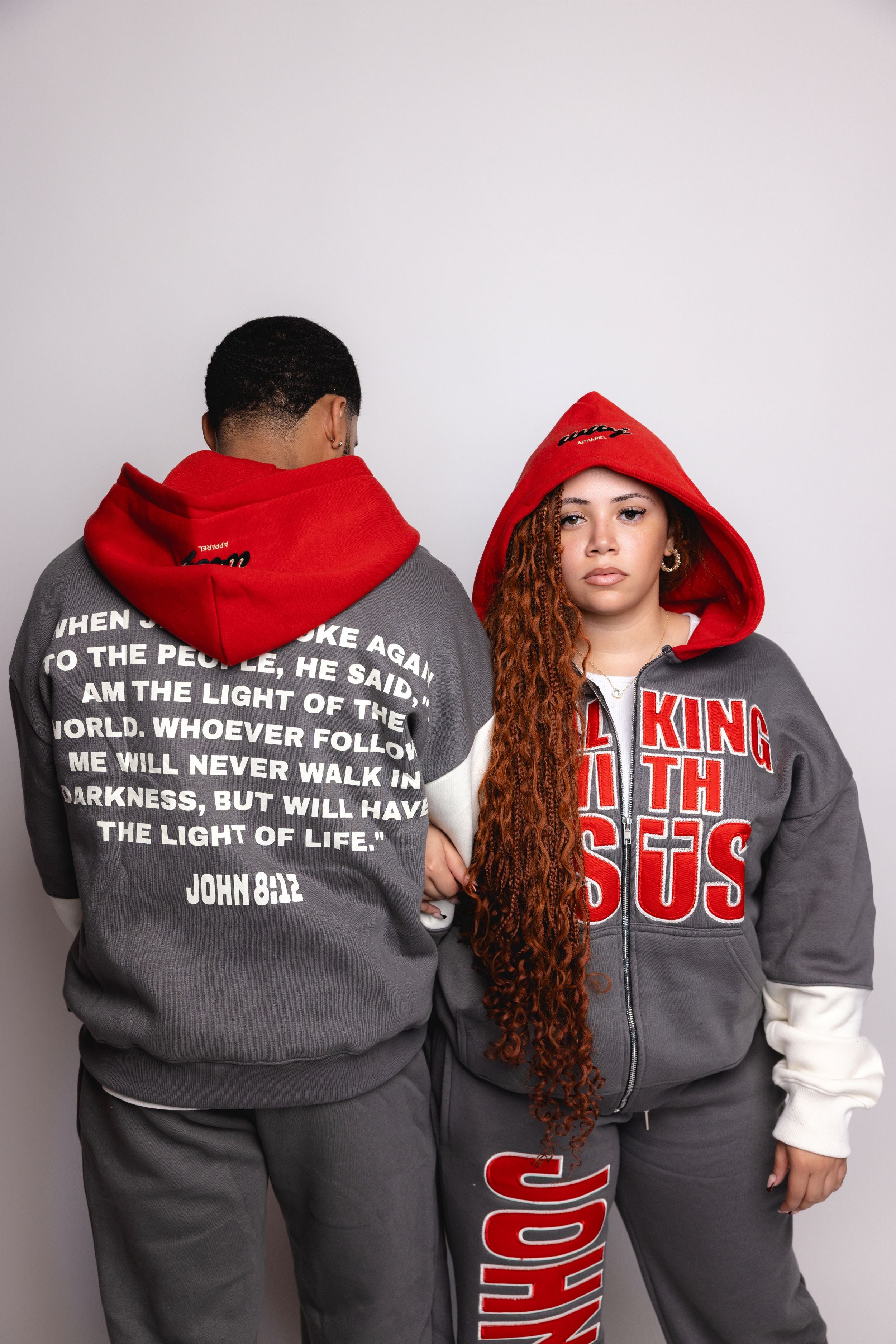 CA Collective Red & Grey Tracksuit