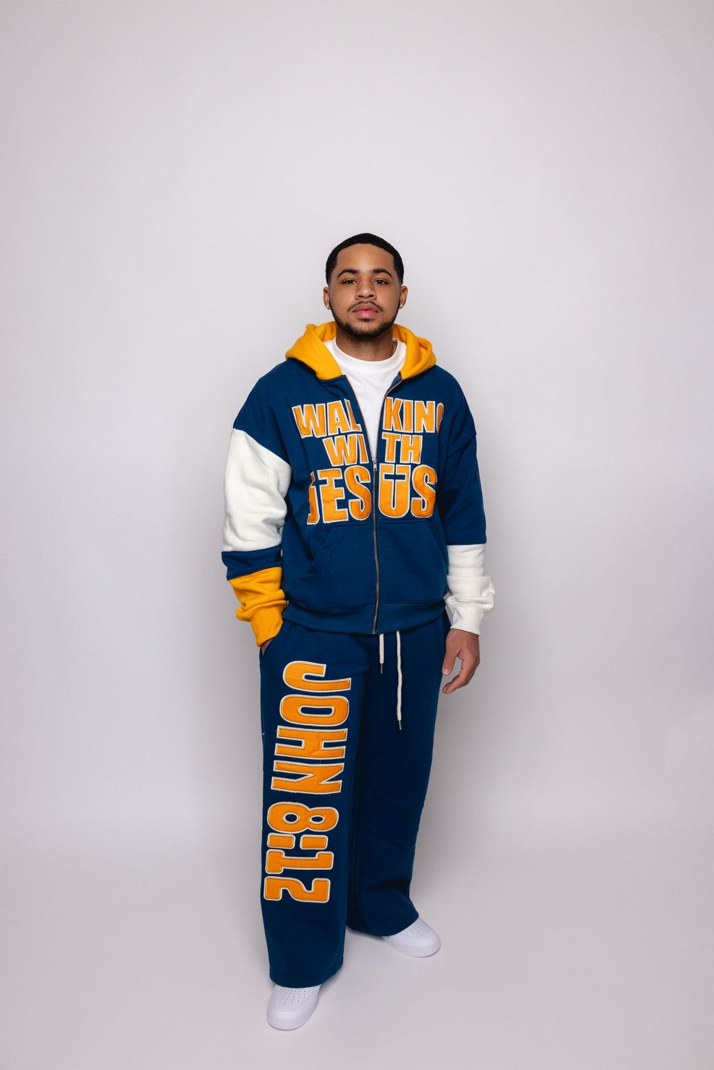 CA Collective Blue & Mustard Yellow Tracksuit