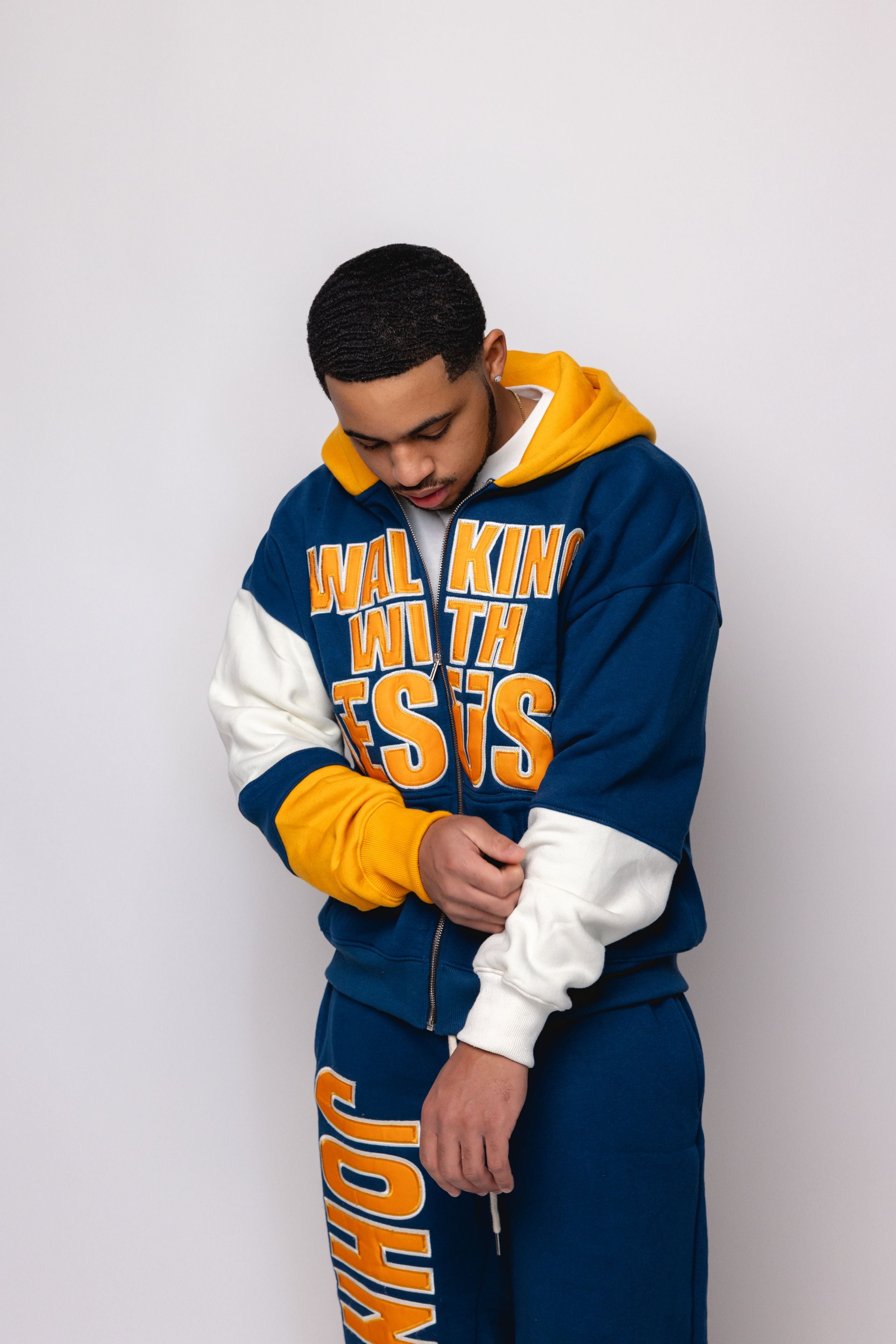 CA Collective Blue & Mustard Yellow Tracksuit