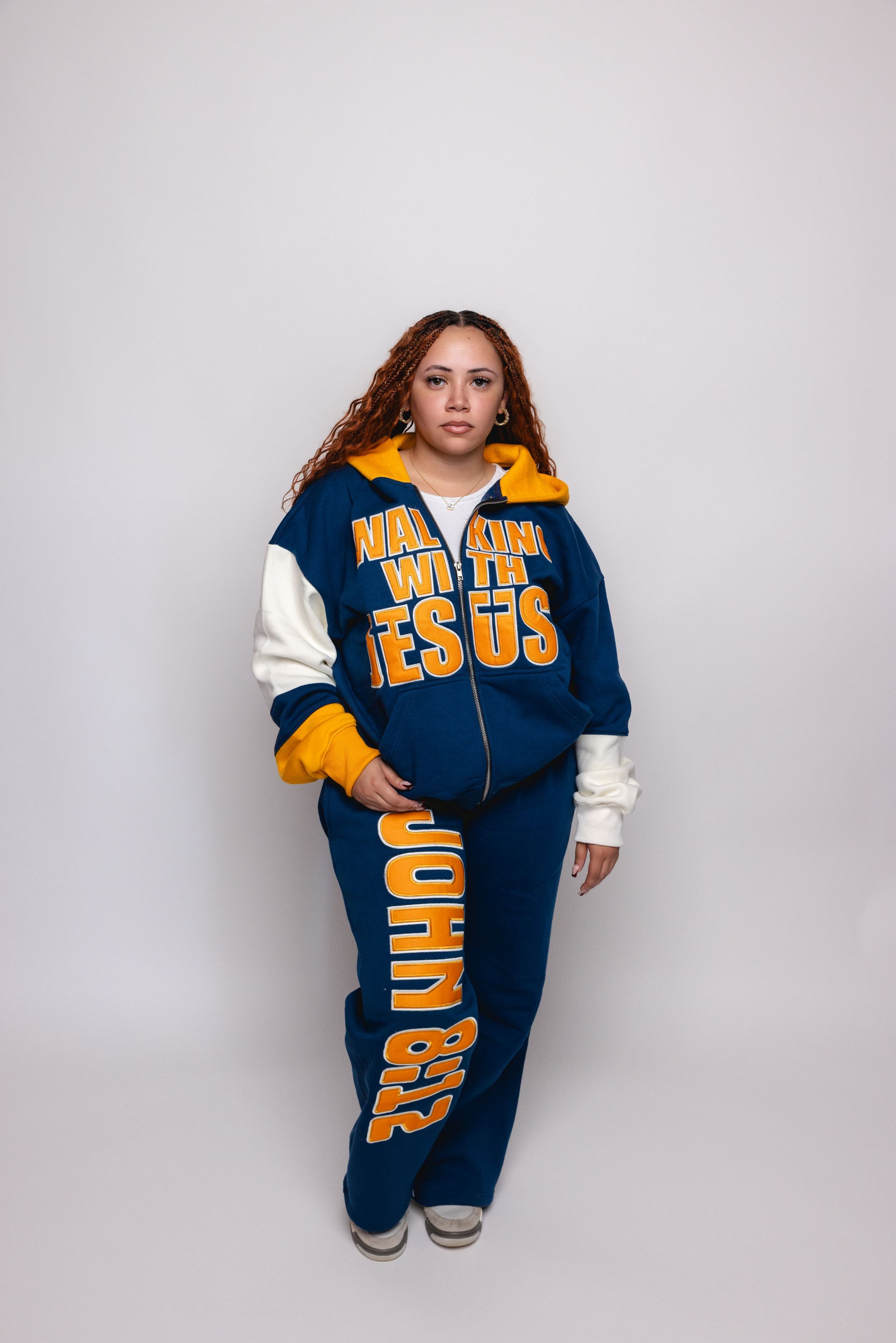 CA Collective Blue & Mustard Yellow Tracksuit